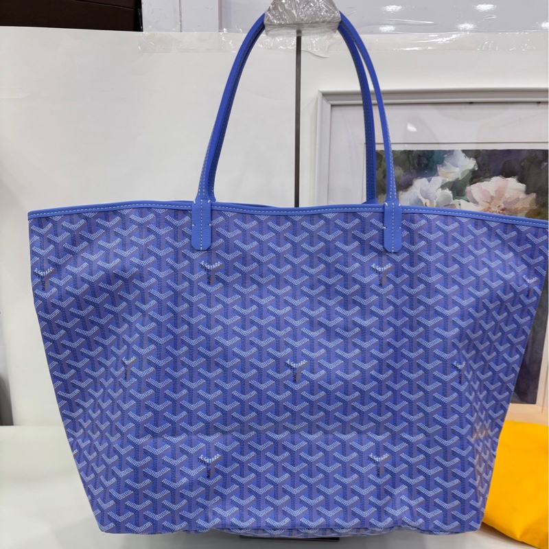 Goyard/戈雅 鳶尾紫雙面托特包 SAINT LOUIS大號 ,內裡花卉圖案 25年新款限量色 鳶尾紫 尺寸40*20*34cm-1