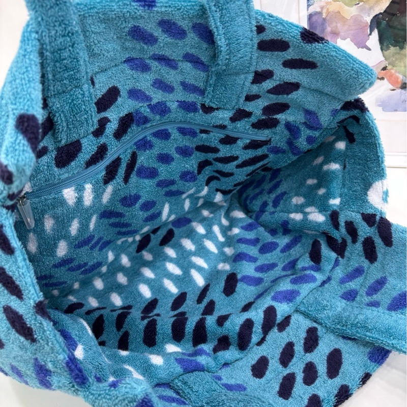 Goyard限量藍色毛巾沙灘包 有購證-7