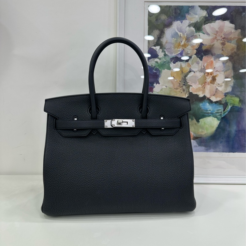 Hermes birkin 30 黑銀 togo皮 W刻 2025年購證 全新-1