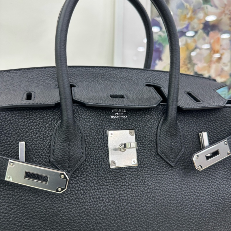 Hermes birkin 30 黑銀 togo皮 W刻 2025年購證 全新-7