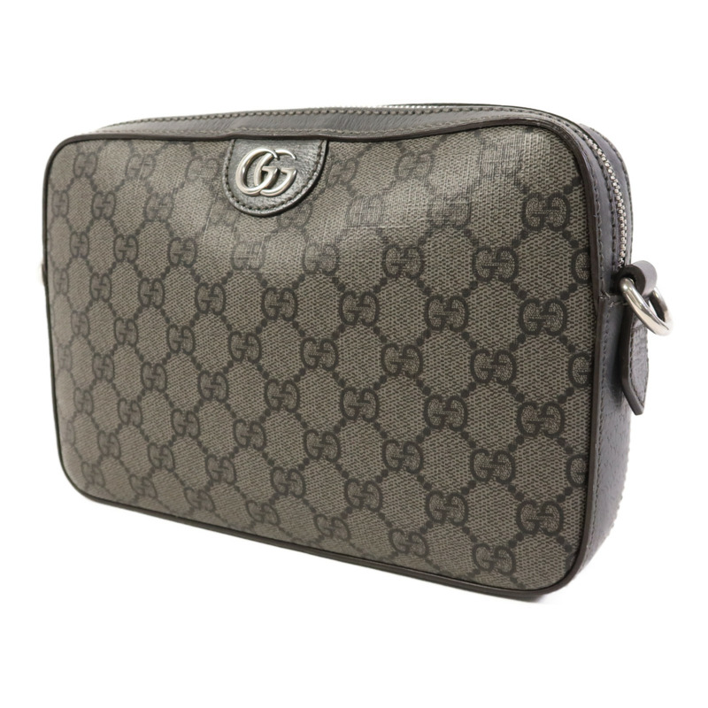 GUCCI 塗層帆布Ophidia銀扣肩背袋-2