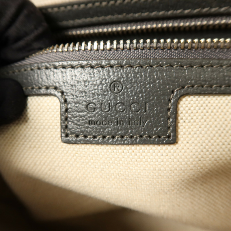 GUCCI 塗層帆布Ophidia銀扣肩背袋-7