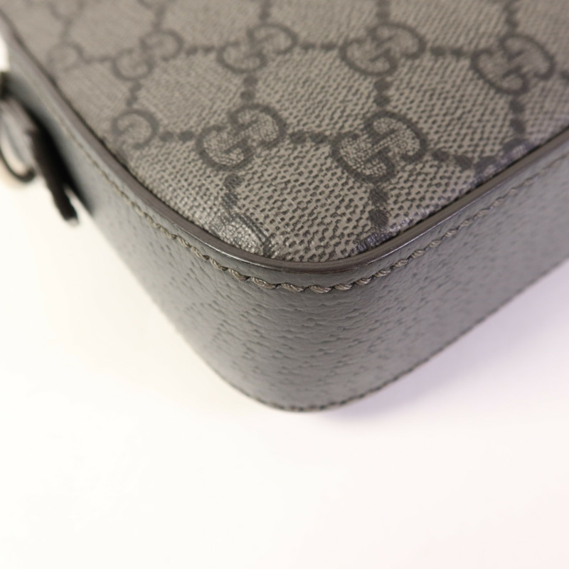 GUCCI 塗層帆布Ophidia銀扣肩背袋-16