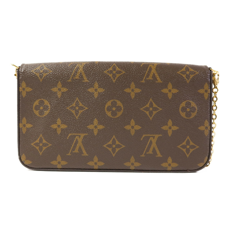 LOUIS VUITTON Monogram Pochette Felicie金扣鏈帶肩背袋-3