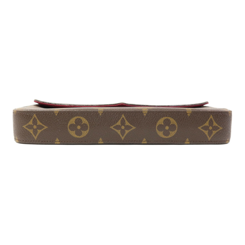 LOUIS VUITTON Monogram Pochette Felicie金扣鏈帶肩背袋-4