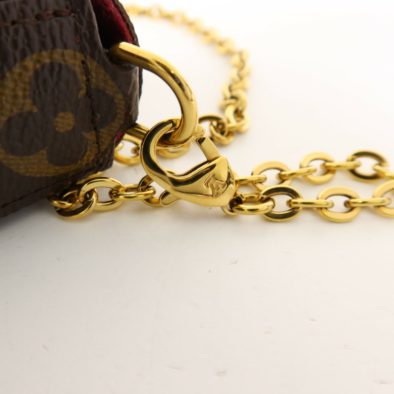 LOUIS VUITTON Monogram Pochette Felicie金扣鏈帶肩背袋-9