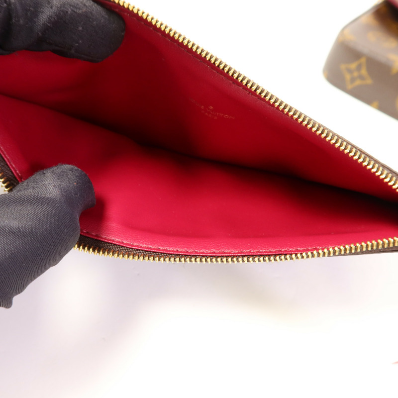 LOUIS VUITTON Monogram Pochette Felicie金扣鏈帶肩背袋-11