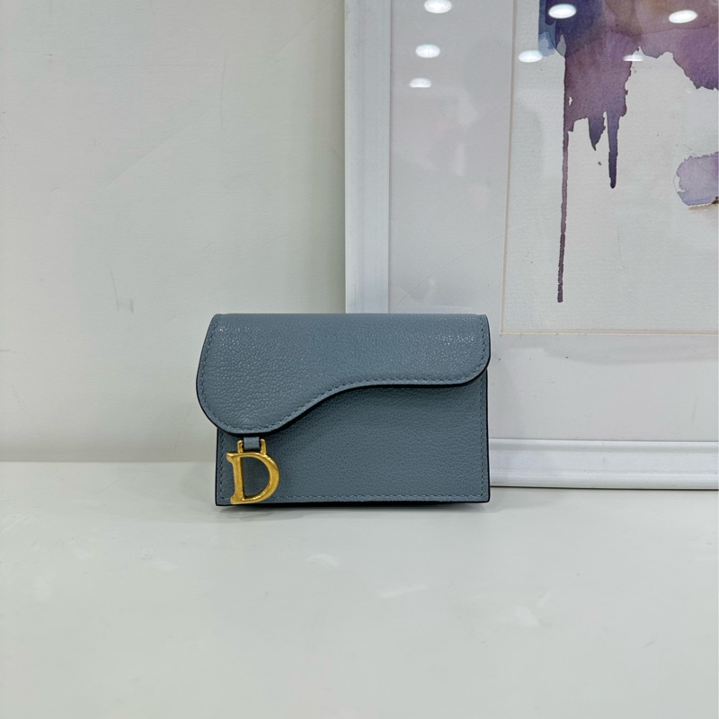 Dior 迪奧馬鞍翻蓋卡夾 單層 閒置-1