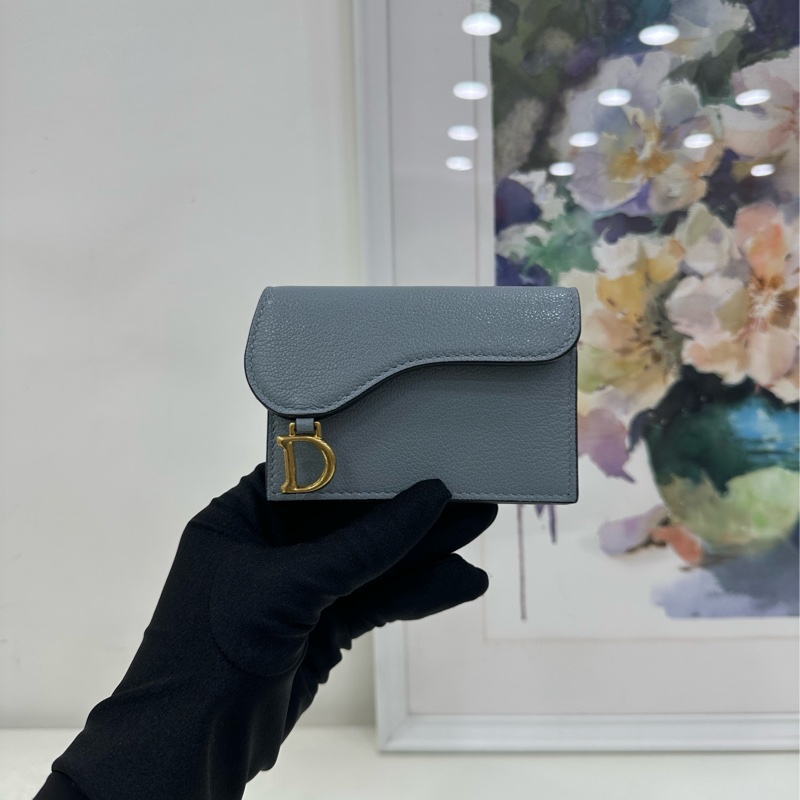 Dior 迪奧馬鞍翻蓋卡夾 單層 閒置-9