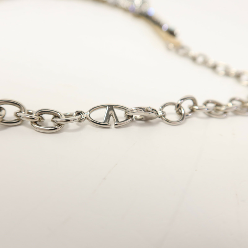 Valentino 金屬/水鑽/絲質Necklace項鍊-4