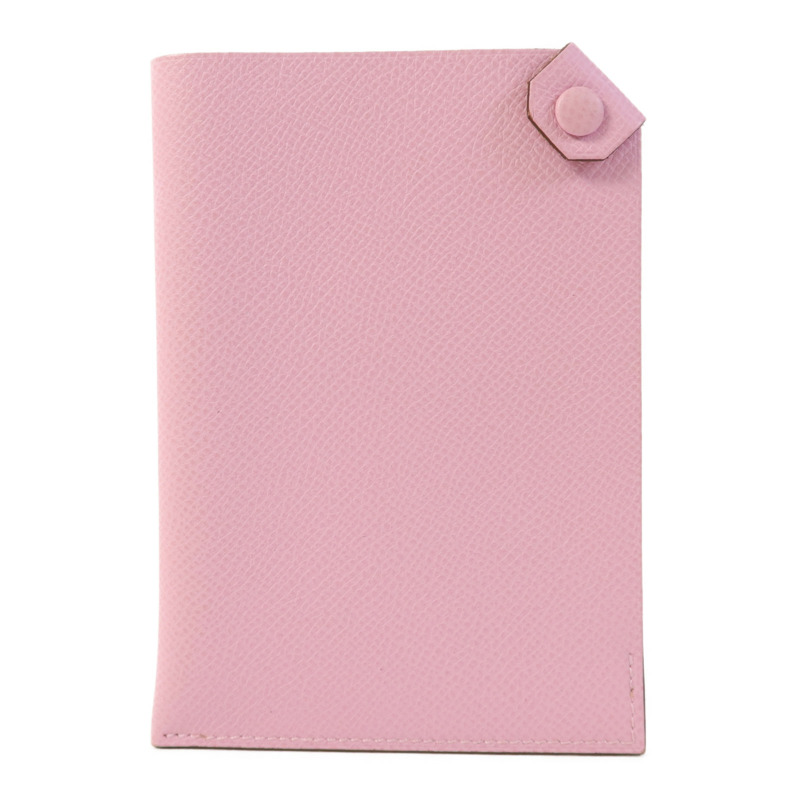 HERMES Epsom皮革Passpart Case銀扣護照套Mauve Sylvestre-0
