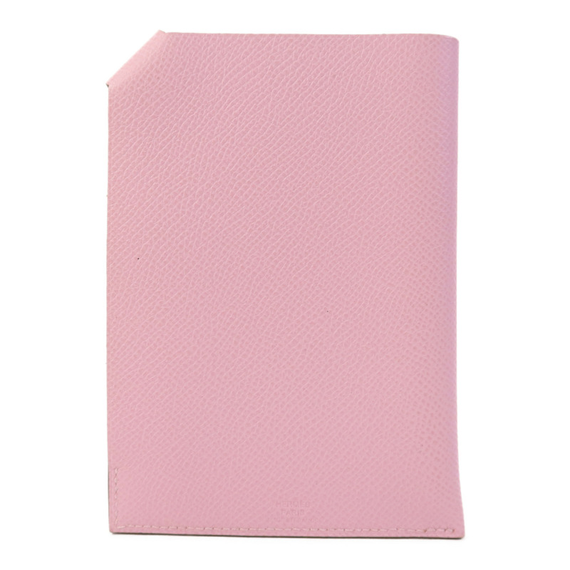 HERMES Epsom皮革Passpart Case銀扣護照套Mauve Sylvestre-1