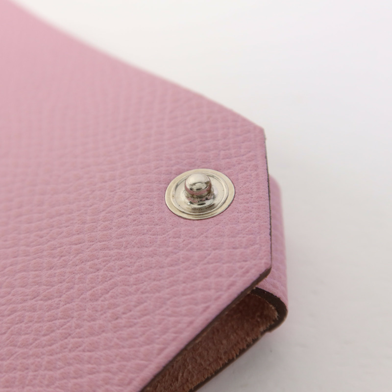 HERMES Epsom皮革Passpart Case銀扣護照套Mauve Sylvestre-8