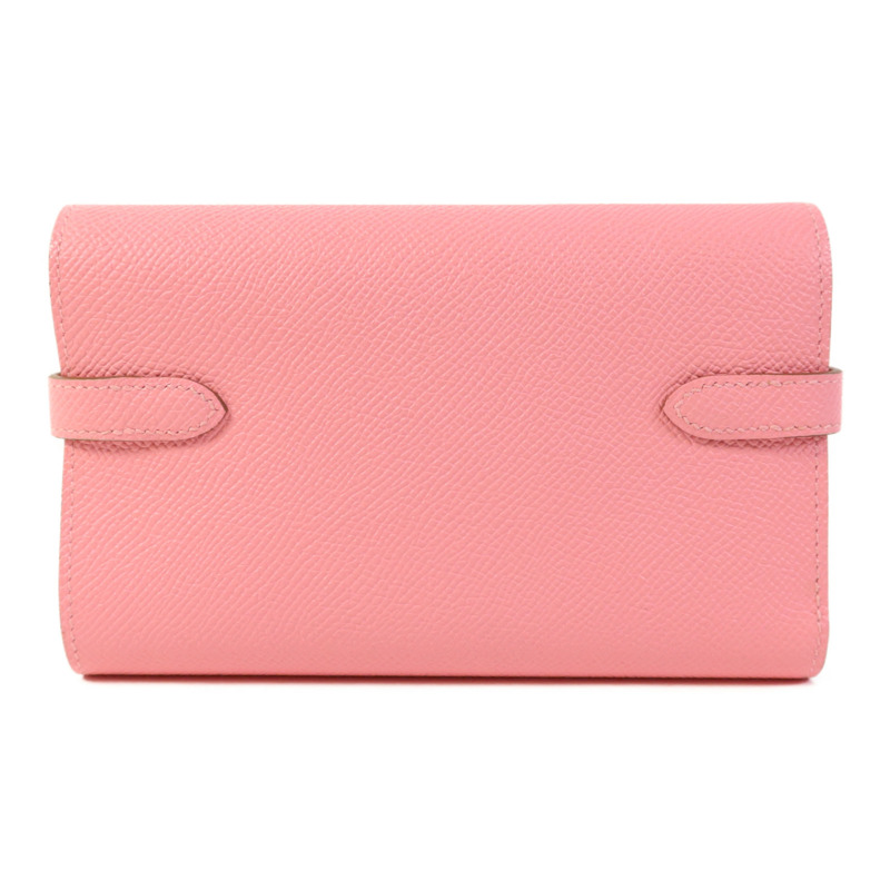 HERMES Epsom皮革Kelly Wallet銀扣錢包-1