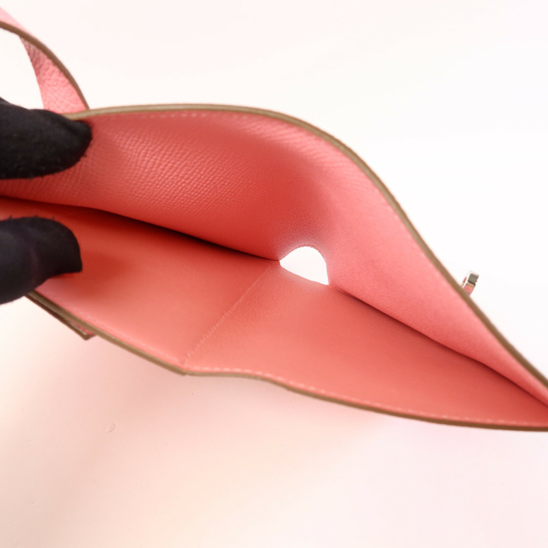 HERMES Epsom皮革Kelly Wallet銀扣錢包-5