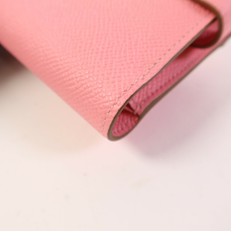 HERMES Epsom皮革Kelly Wallet銀扣錢包-12