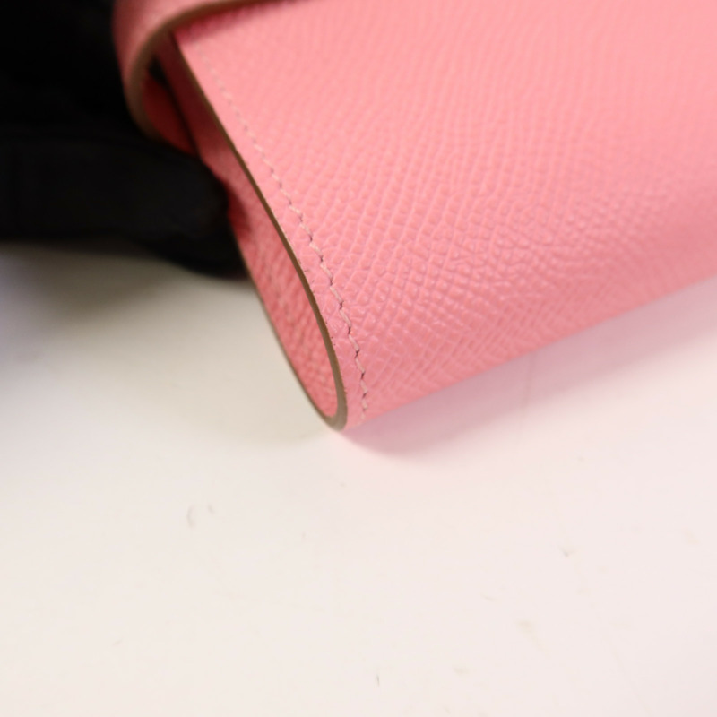 HERMES Epsom皮革Kelly Wallet銀扣錢包-13