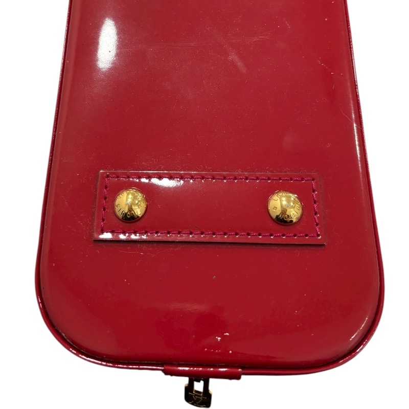 LOUIS VUITTON 路易威登 M91771 ALMA BB 漆皮老花 桃紅色 金釦-13