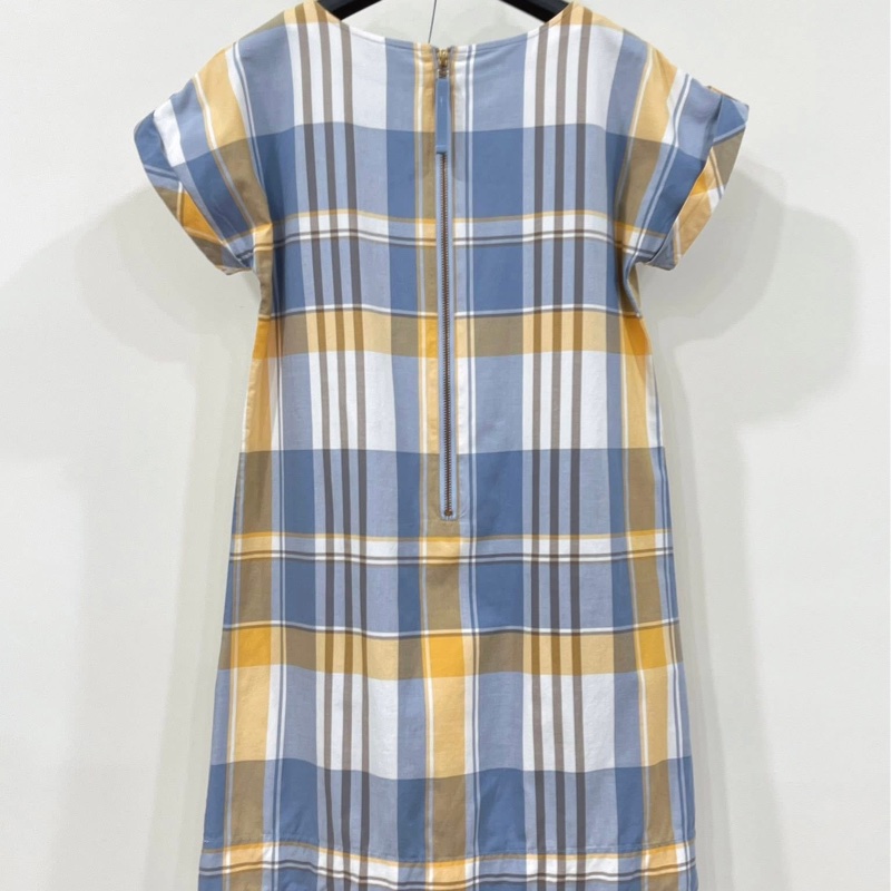 Burberry 藍標 金扣格紋口袋洋裝-2
