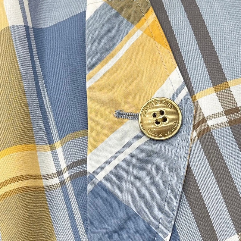 Burberry 藍標 金扣格紋口袋洋裝-4