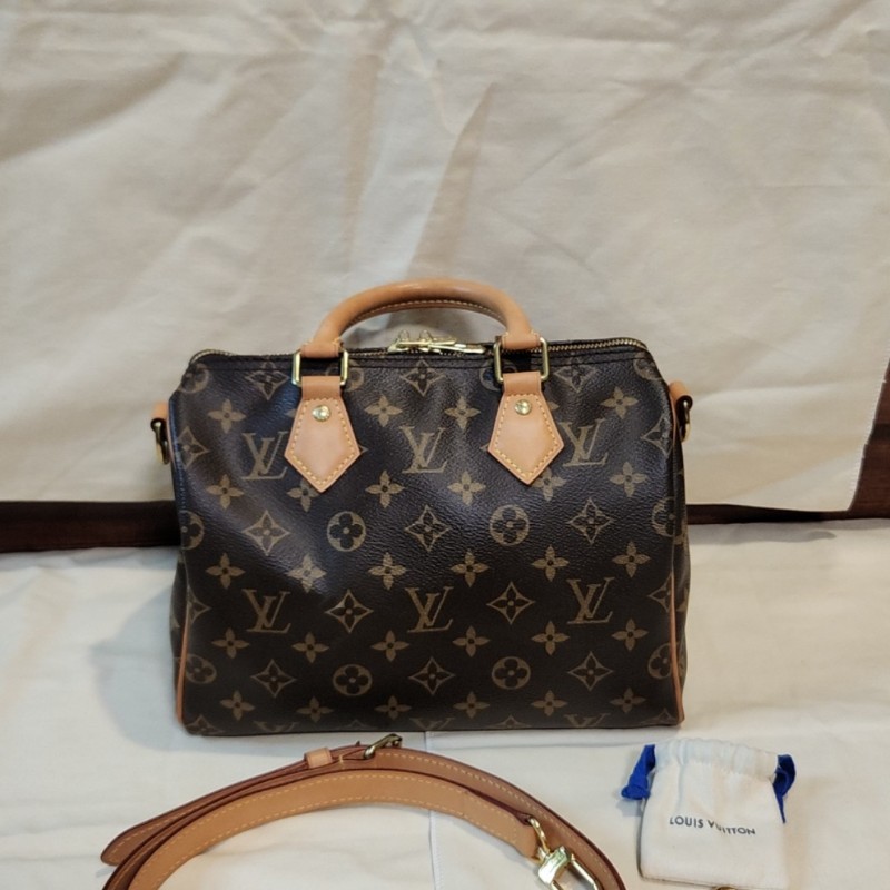LV SPEEDY 老花手提肩背包25-0