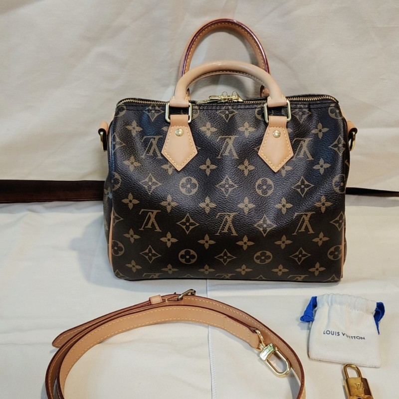 LV SPEEDY 老花手提肩背包25-1