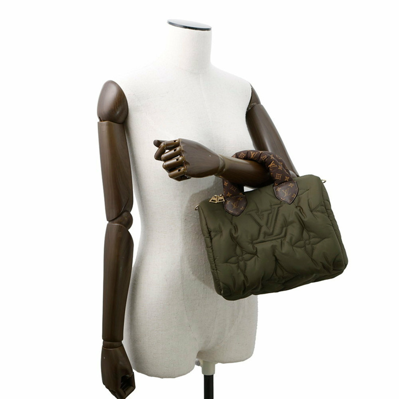 Louis Vuitton 手提包,再生尼龍 Monogram LV Pillow Speedy Bandouliere 25 M59009 兩用單肩包-3