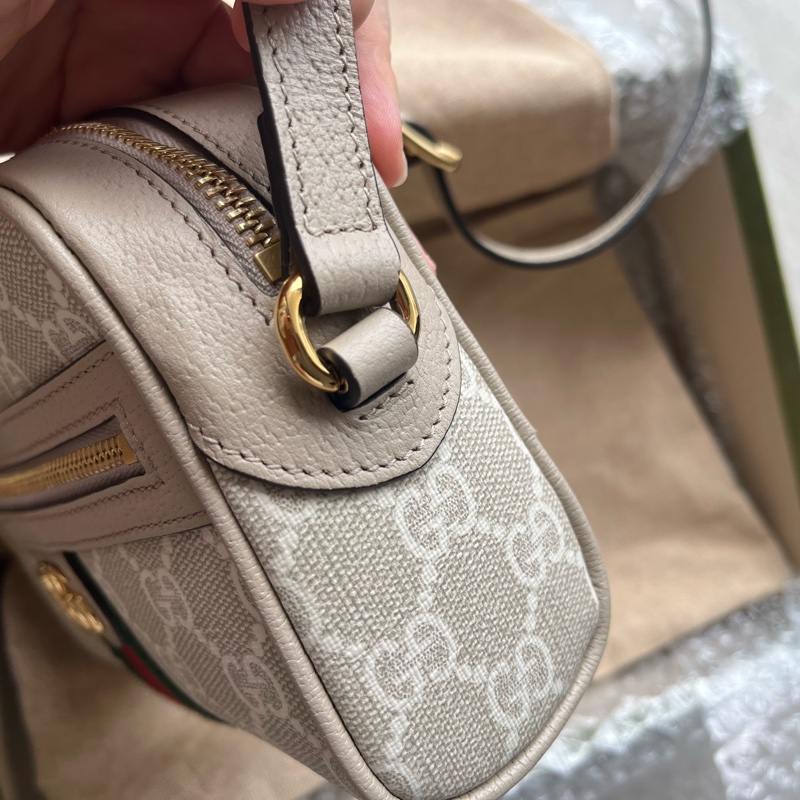 全新Gucci Ophidia GG Supreme Mini Beige 杏色-13