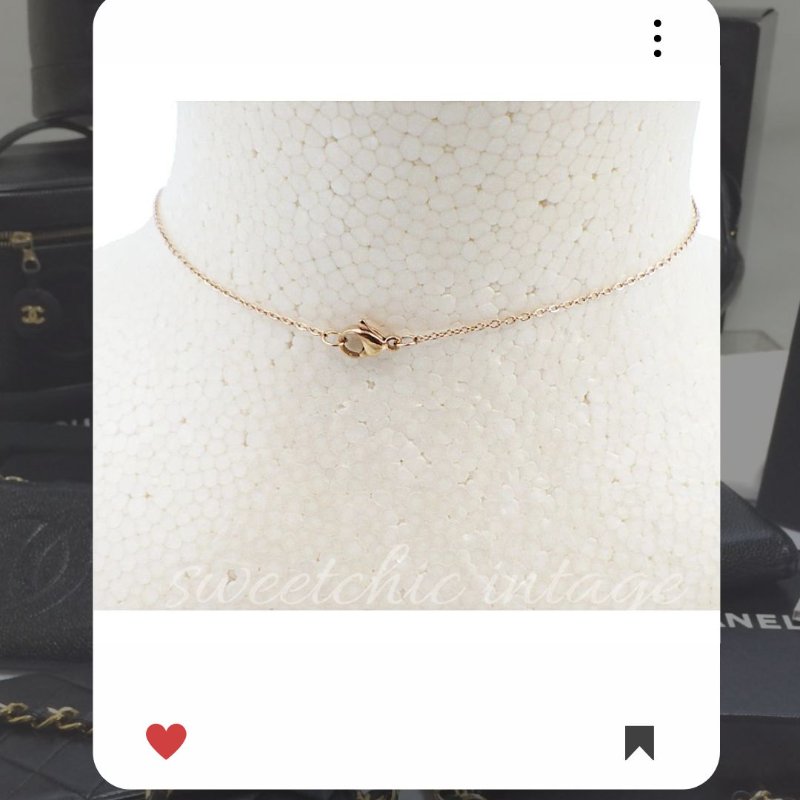 💖 9 月新品上架 🔥💖 ✨超美新到 !香奈兒 Chanel 金色Coco Mark 項鏈 🔥 香奈兒熱賣款 香奈兒項鏈 CHANEL NECKLACE-2