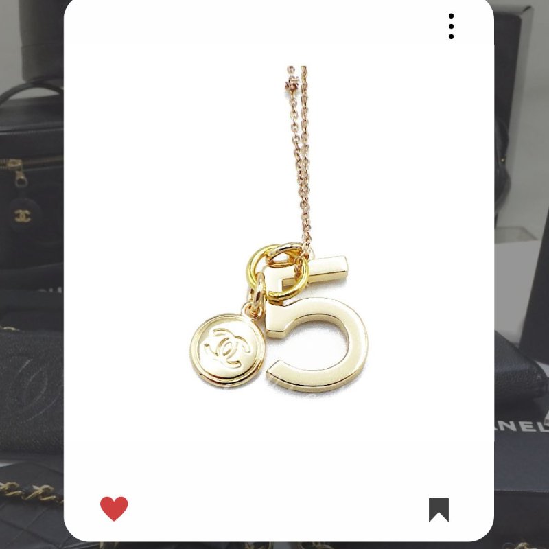 💖 9 月新品上架 🔥💖 ✨超美新到 !香奈兒 Chanel 金色Coco Mark 項鏈 🔥 香奈兒熱賣款 香奈兒項鏈 CHANEL NECKLACE-7