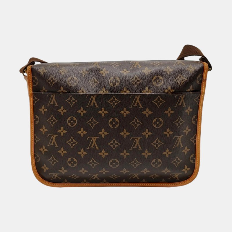 LOUIS VUITTON BOSPHORE 大號棕色塗層帆布老花肩背包斜背包 金色五金 2006年-4
