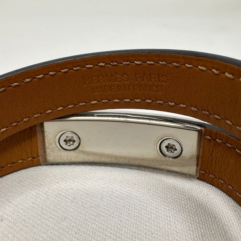 HERMES Rivale圈皮革手環-5