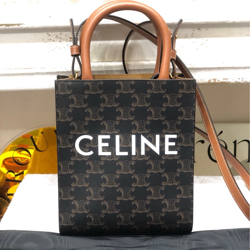 Celine 赛琳老花迷你托特 闲置品-1