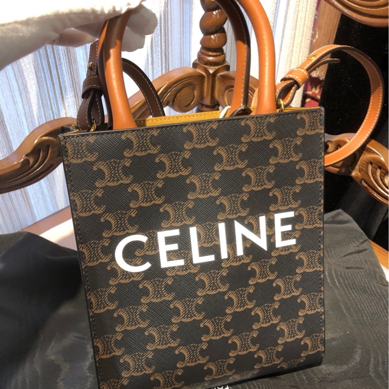 Celine 赛琳老花迷你托特 闲置品-2