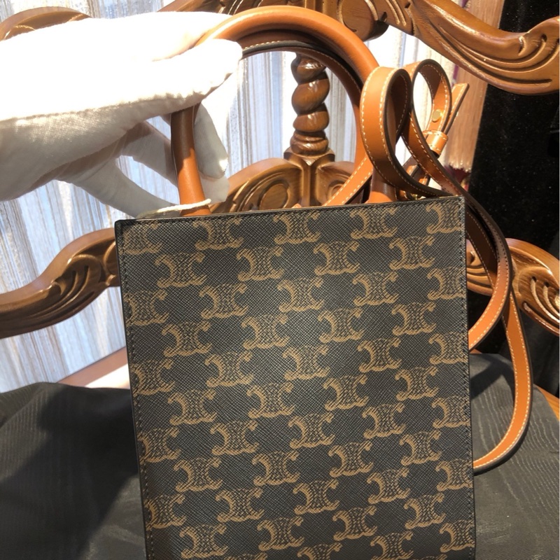 Celine 赛琳老花迷你托特 闲置品-11