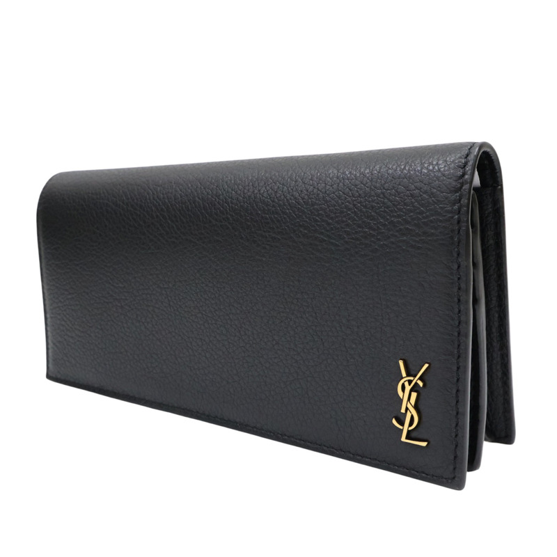 黑色 牛皮 長夾【SAINT LAURENT YSL 聖羅蘭】 635542-2