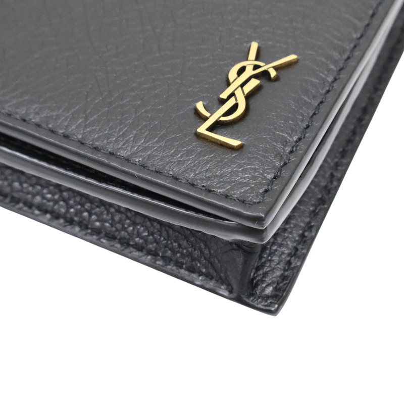 黑色 牛皮 長夾【SAINT LAURENT YSL 聖羅蘭】 635542-10