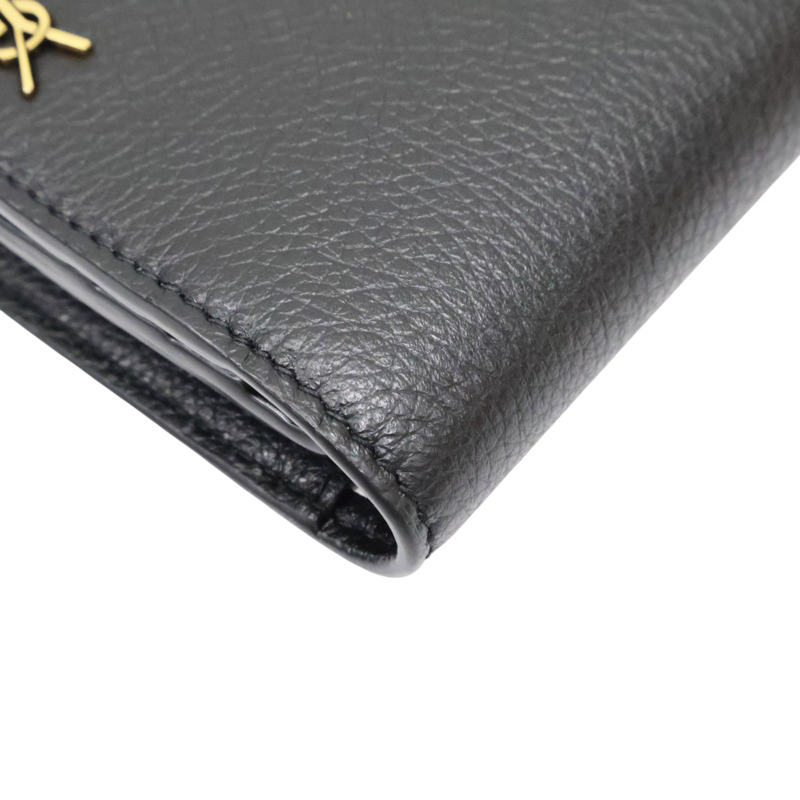 黑色 牛皮 長夾【SAINT LAURENT YSL 聖羅蘭】 635542-11