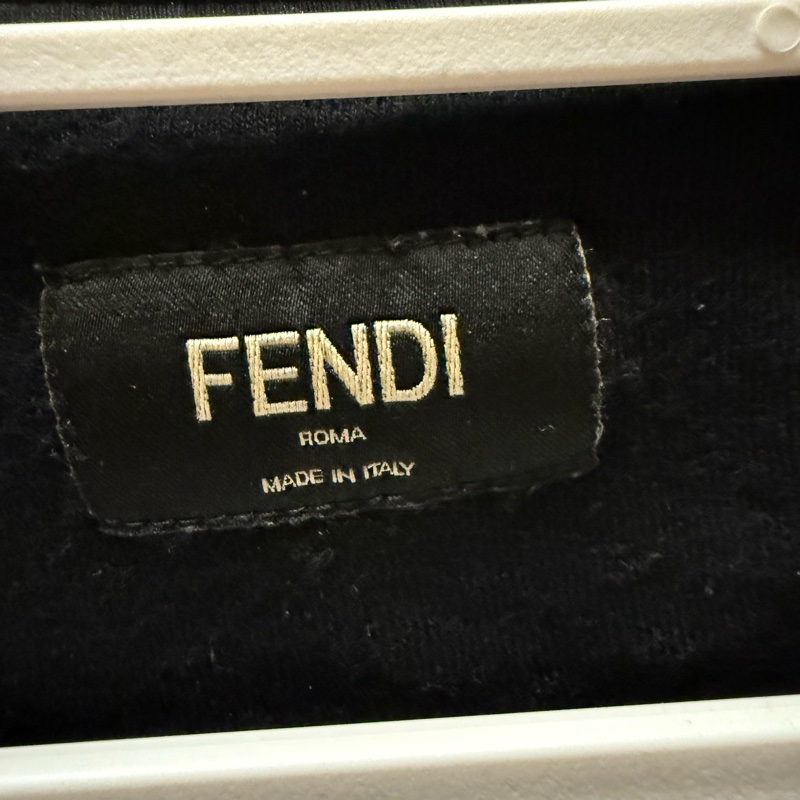可議價✨FENDI&Karl 聯名男款長袖黑色羊毛棉衣-3