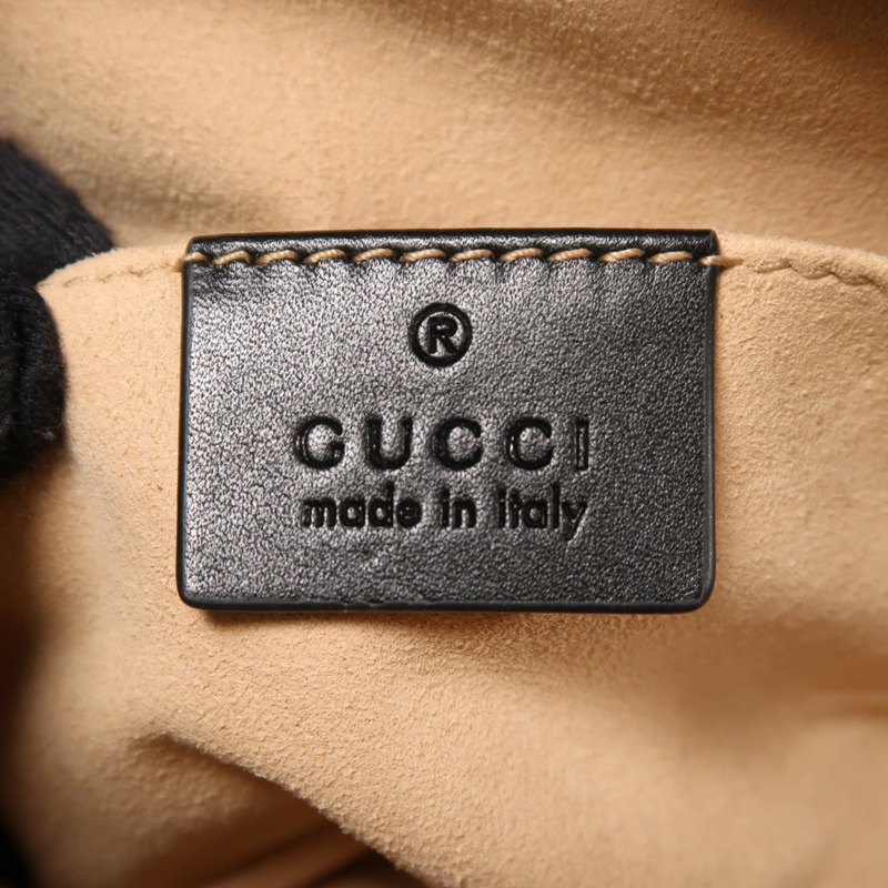 GUCCI 牛皮皮革GG Marmont金扣腰包-11