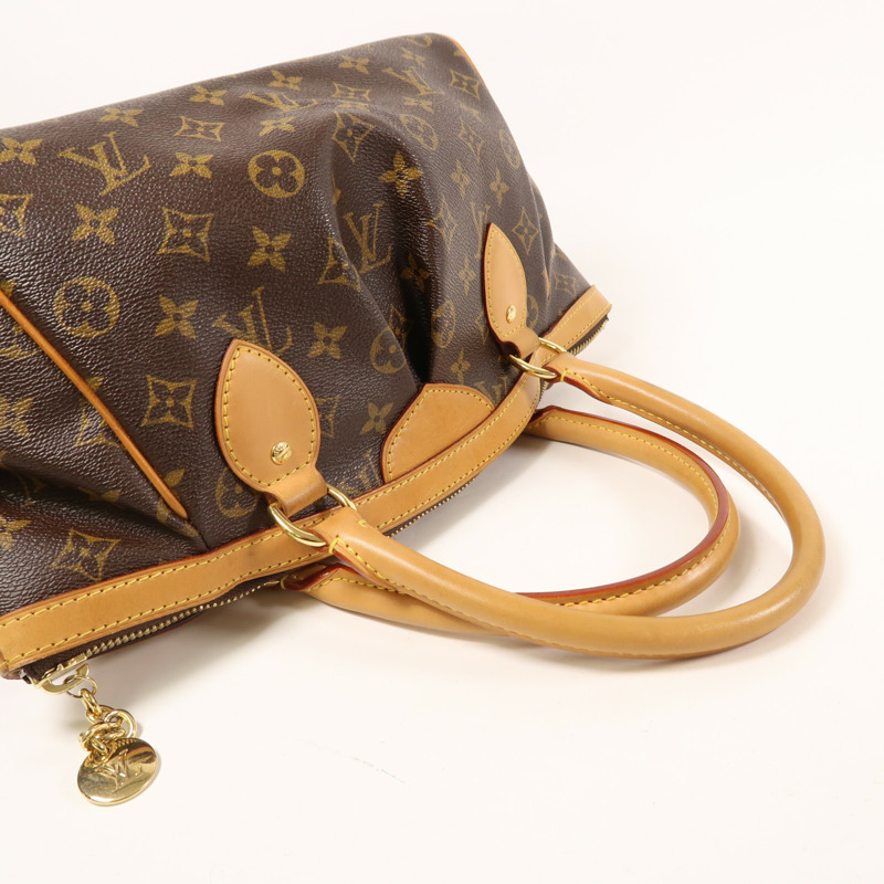 LOUIS VUITTON Monogram Tivoli PM金扣手挽袋-7