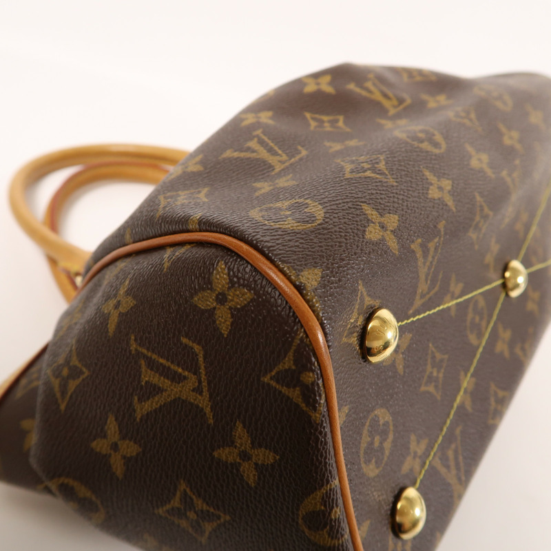 LOUIS VUITTON Monogram Tivoli PM金扣手挽袋-9