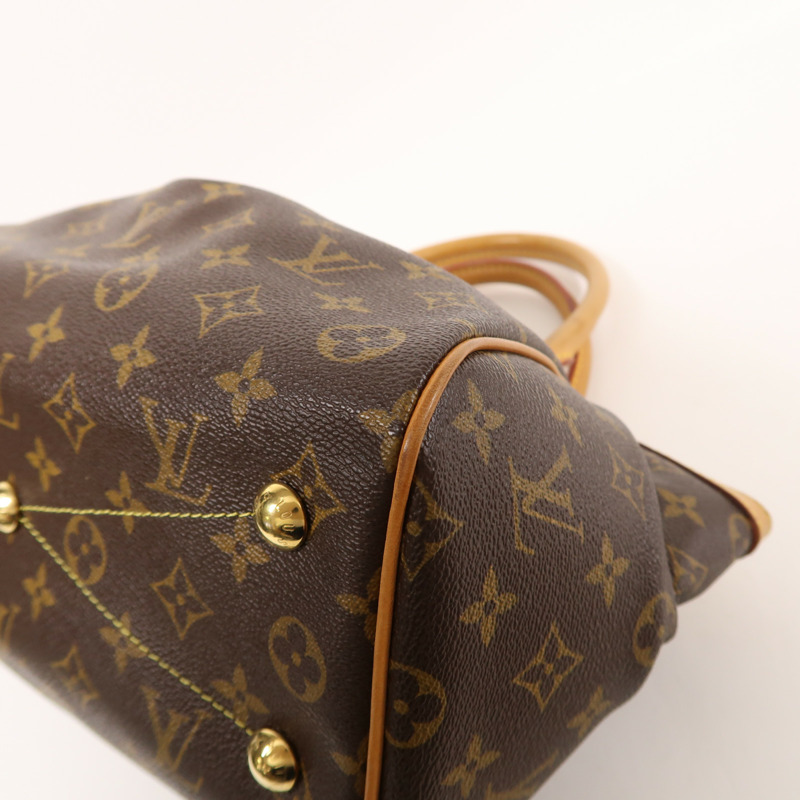LOUIS VUITTON Monogram Tivoli PM金扣手挽袋-10