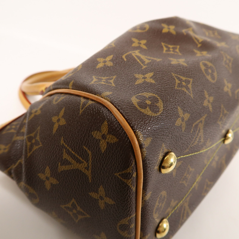 LOUIS VUITTON Monogram Tivoli PM金扣手挽袋-11