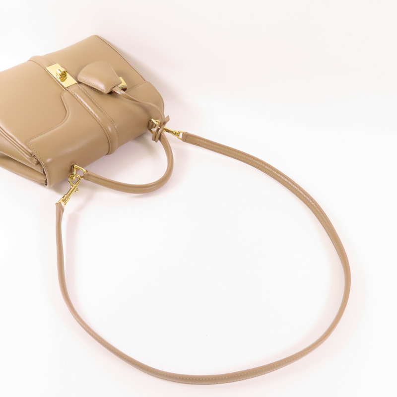 CELINE 牛皮皮革Celine 16金扣手挽肩背兩用袋-5
