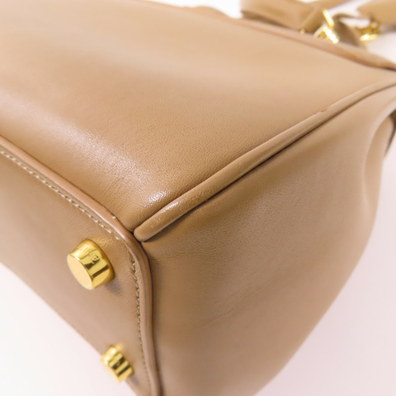 CELINE 牛皮皮革Celine 16金扣手挽肩背兩用袋-17