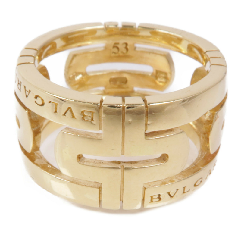 BVLGARI 18K黃金Parentesi Ring戒指Bvlgari#53/US#6.25-1