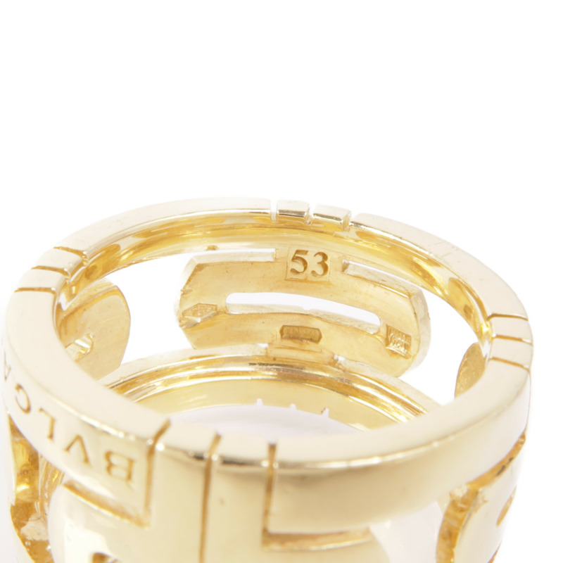 BVLGARI 18K黃金Parentesi Ring戒指Bvlgari#53/US#6.25-4