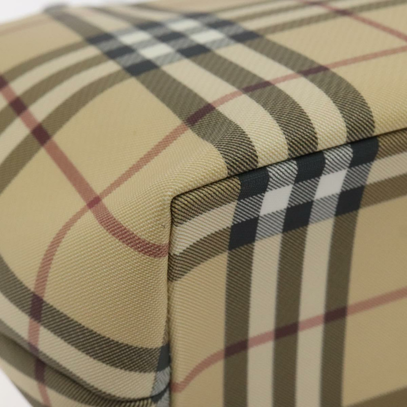 【日本直送】BURBERRY Nova 格紋手提包 PVC 米色 正品 129104-12