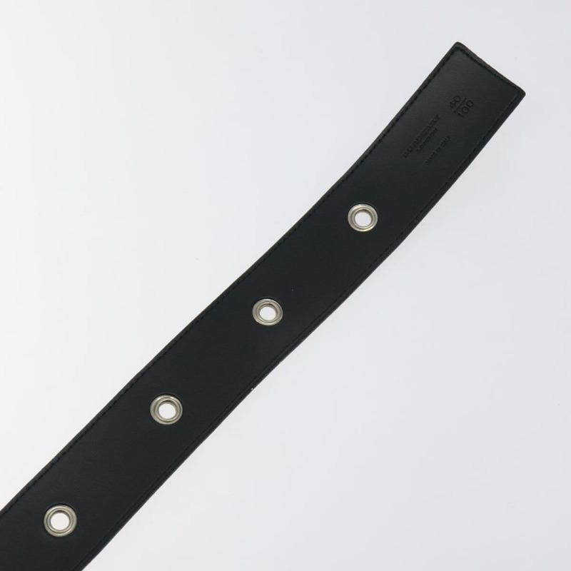 【日本直送】BURBERRY Nova 格紋腰帶 PVC 38.6 吋米色銀色正品 127839V-9